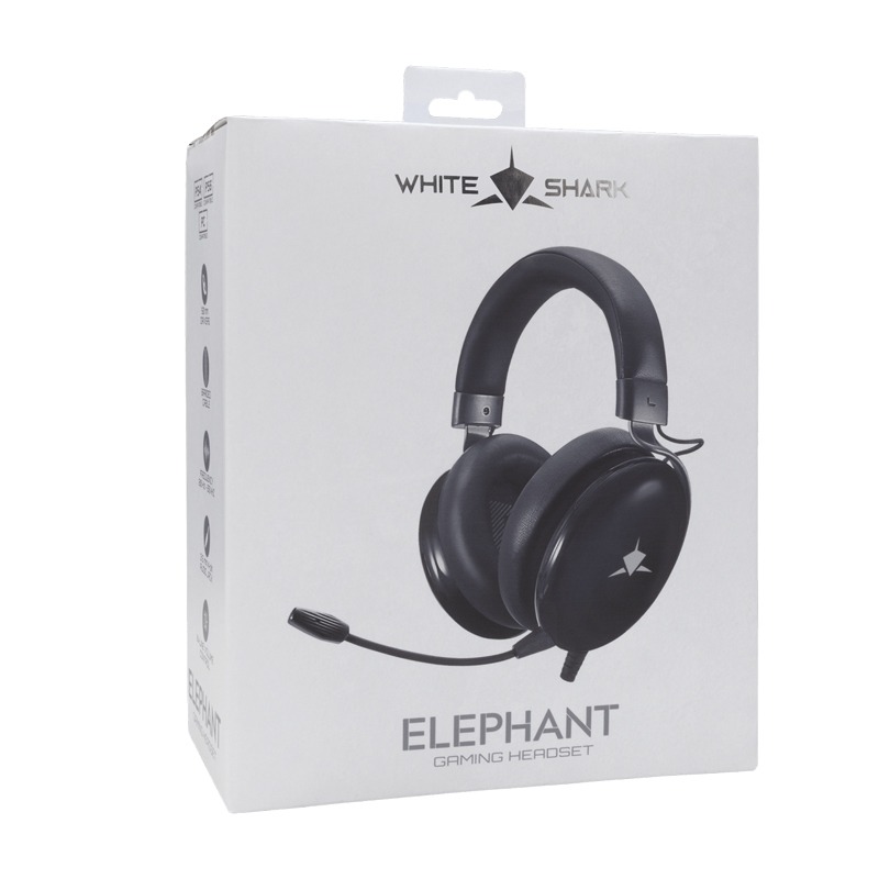 Micro Casque Filaire Gamer WHITE SHARK Eléphant GH-2540 - Noir - Image 5