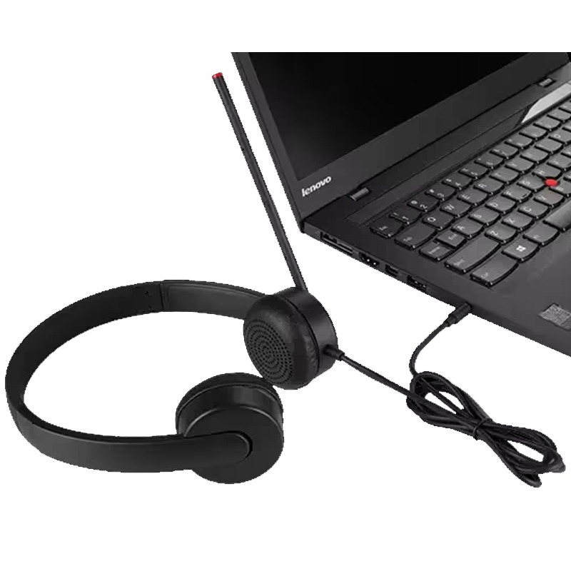 Micro Casque Filaire LENOVO Analogique Stéréo Essential - Noir - Image 4