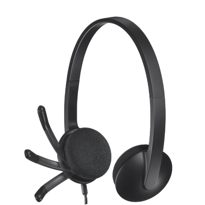 Micro Casque Filaire LOGITECH USB Stéréo H340 - Noir - Image 3