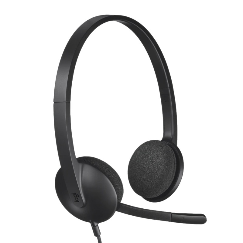 Micro Casque Filaire LOGITECH USB Stéréo H340 - Noir