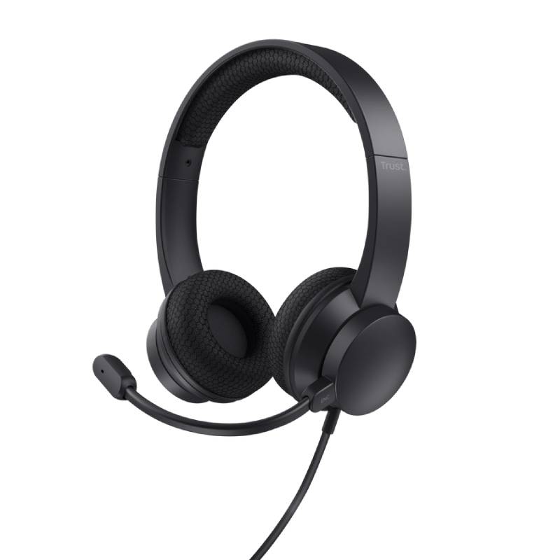 Micro Casque Filaire Trust Ayda USB Pour PC- Noir