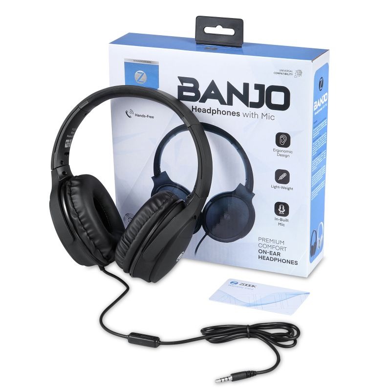 Micro Casque Filaire ZOOOK Banjo - Noir - Image 3