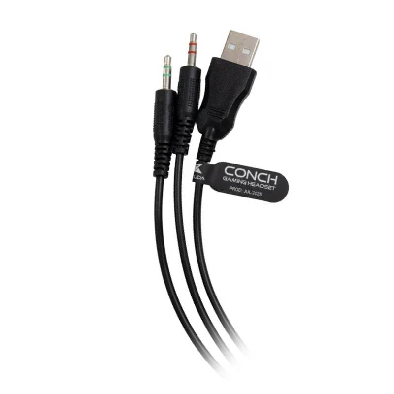Micro Casque Gamer BARACUDA BGH-031 Conch - Noir - Image 5