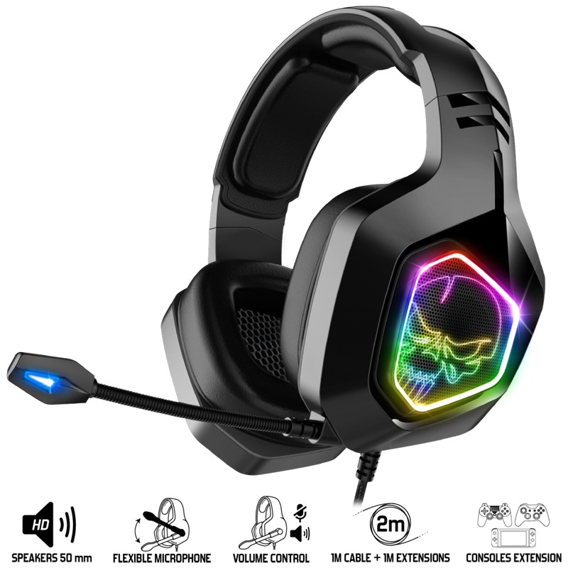 Micro Casque Gamer Filaire SPIRIT OF GAMER Elite H50 Edition RGB - Noir - Image 2