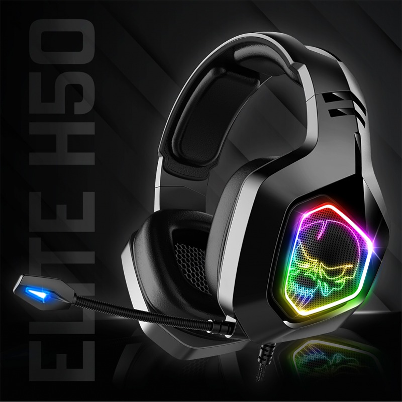 Micro Casque Gamer Filaire SPIRIT OF GAMER Elite H50 Edition RGB - Noir - Image 5