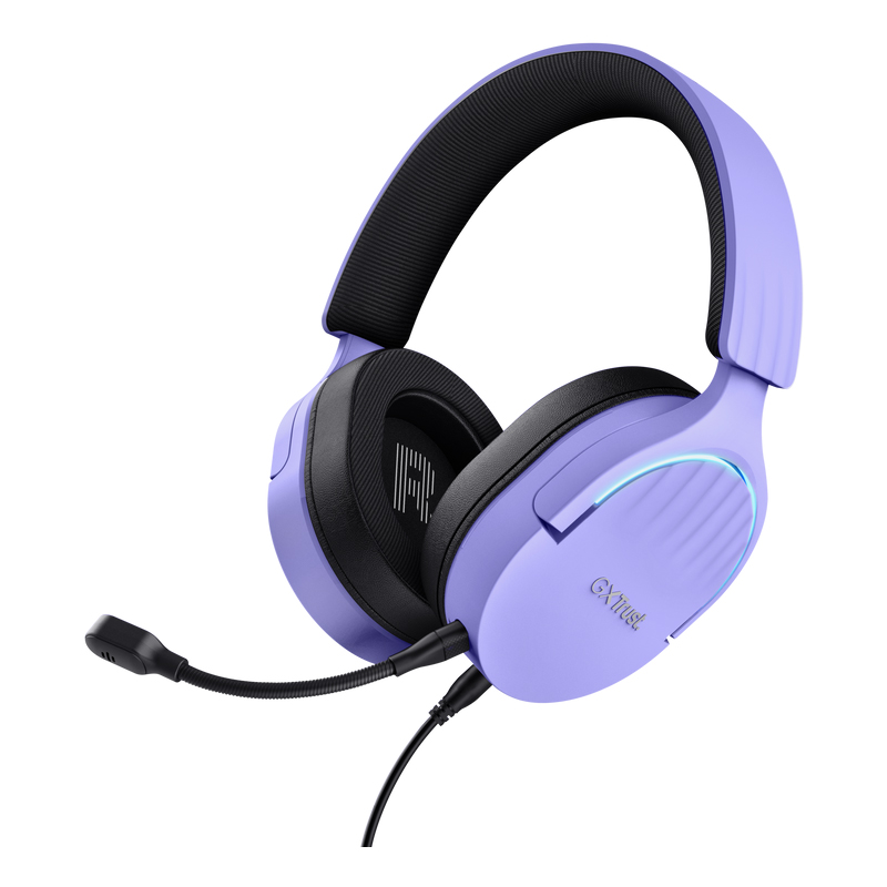 Trust GXT 490P FAYZO Casque Avec fil Arceau Gaming USB Type-A Noir, Violet, Photo boutique MyTek chez MyTek