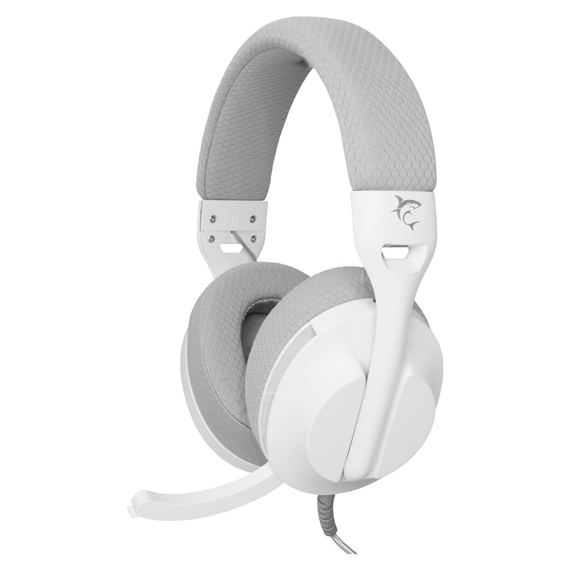 Micro Casque Gamer Filaire WHITE SHARK PARROT GH-2440 - Blanc&Gris, Photo boutique MyTek chez MyTek