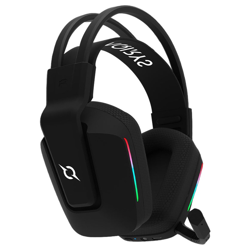 Micro Casque Gamer Sans Fil AQIRYS ALYA Stéréo 3D - Noir - Image 2