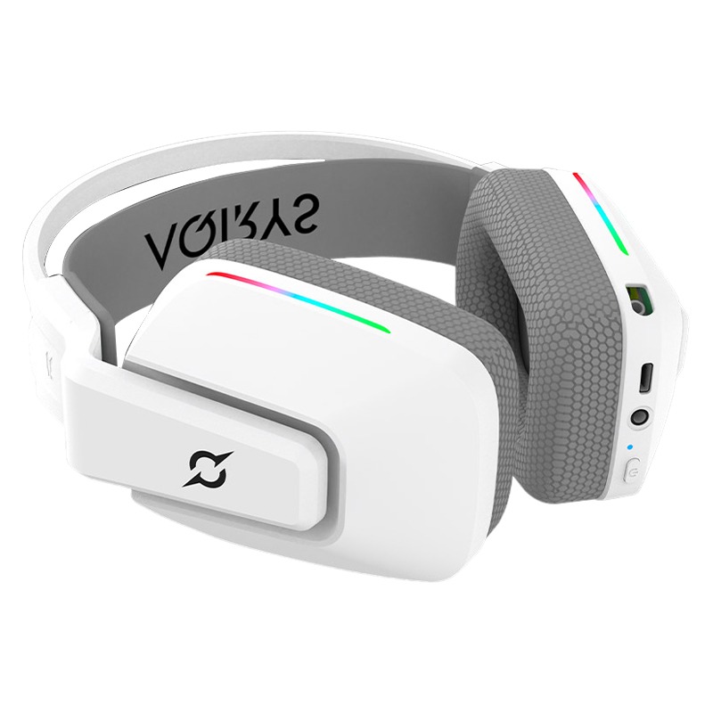 Micro Casque Gamer Sans Fil AQIRYS ALYA Stéréo 3D V2 - Blanc - Image 4