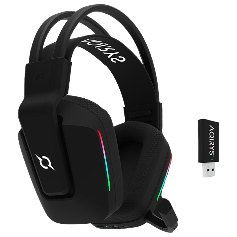 Micro Casque Gamer Sans Fil AQIRYS ALYA Stéréo 3D V2 - Noir - Image 6