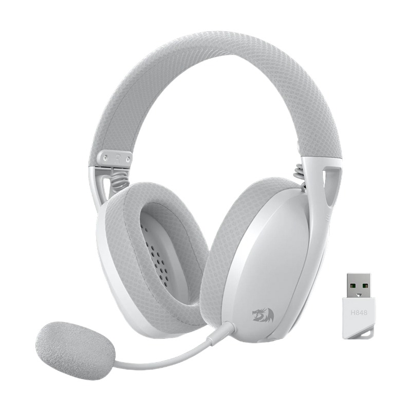 Micro Casque Gamer Sans Fil REDRAGON H848 - Gris, Photo boutique MyTek chez MyTek