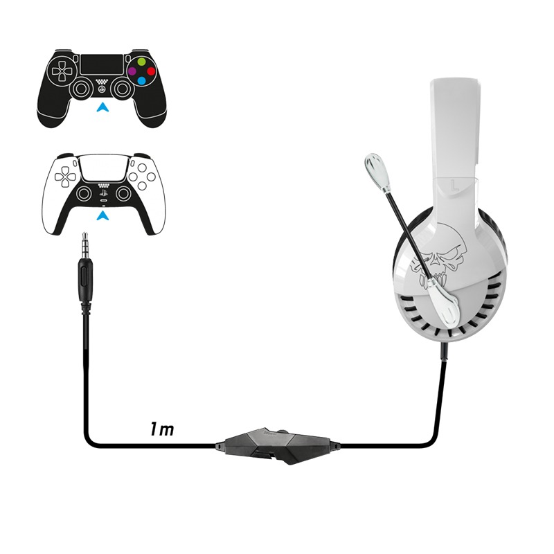 Micro Casque Gamer SPIRIT OF GAMER Pro H3 Pour PS4 & PS5 - Blanc - Image 4