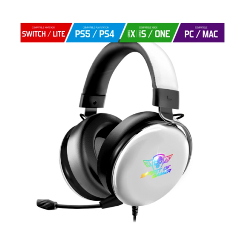 Micro Casque Gamer SPIRIT OF GAMER XPERT H700 - Noir&Blanc - Image 2