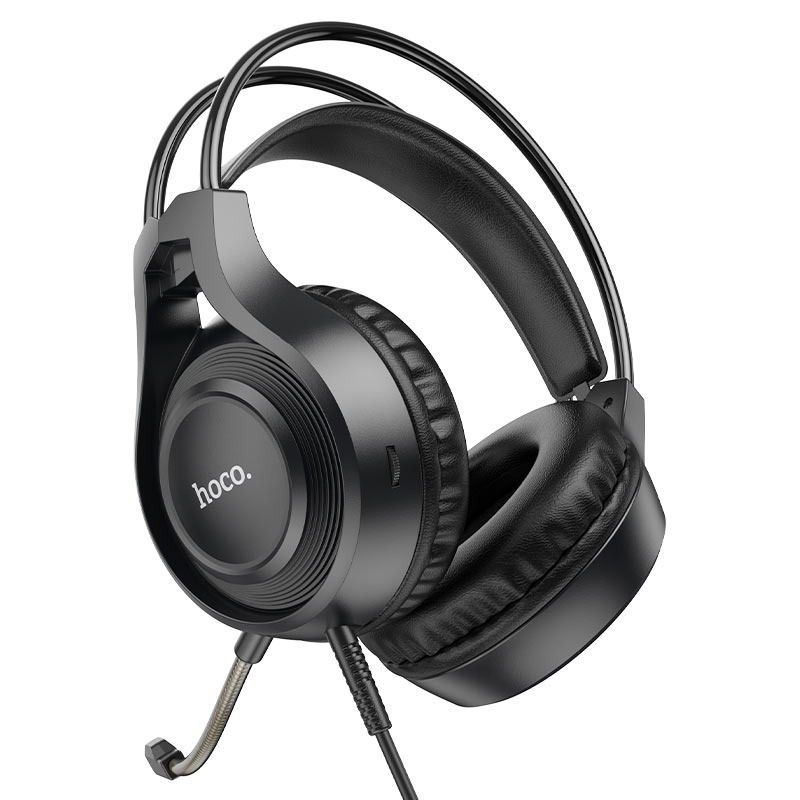 Micro Casque HOCO Tiger Filaire Gaming W106 - Noir - Image 3