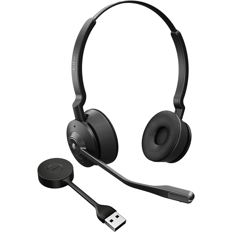 Micro Casque Sans Fil JABRA ENGAGE 55 MS USB-A Avec Support - Noir   - Image 2