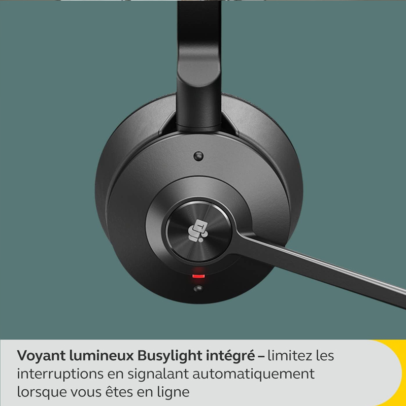 Micro Casque Sans Fil JABRA ENGAGE 55 MS USB-A Avec Support - Noir   - Image 8