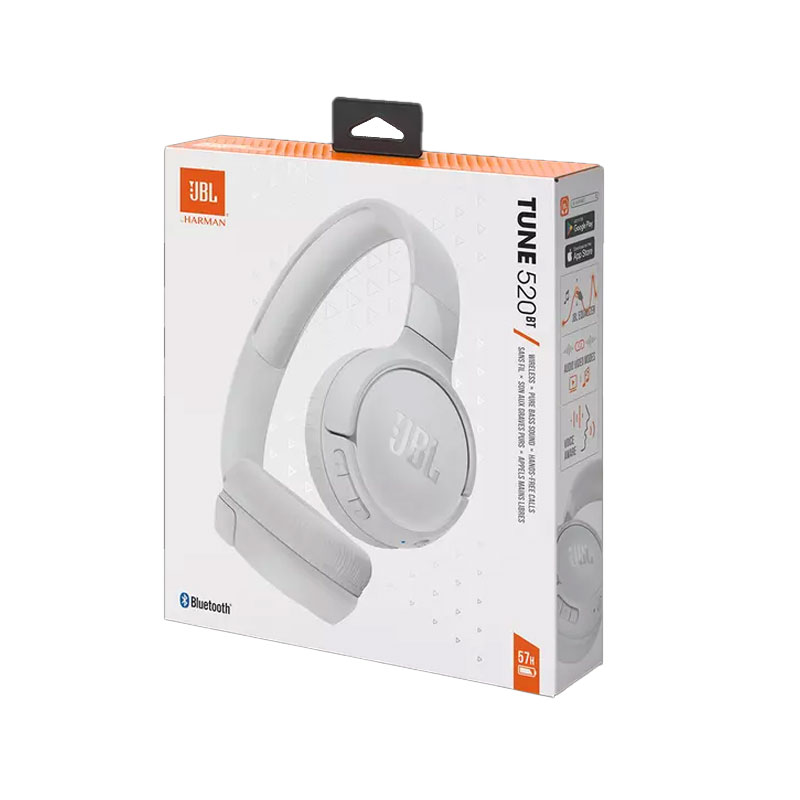 Micro Casque Sans Fil JBL Tune 520BT Bluetooth - Blanc - Image 6