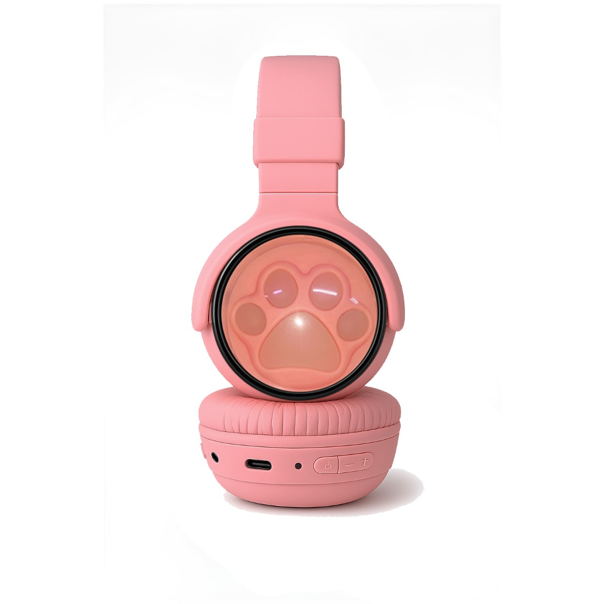 Micro Casque Sans Fil JR-01A RGB - Rose - Image 2
