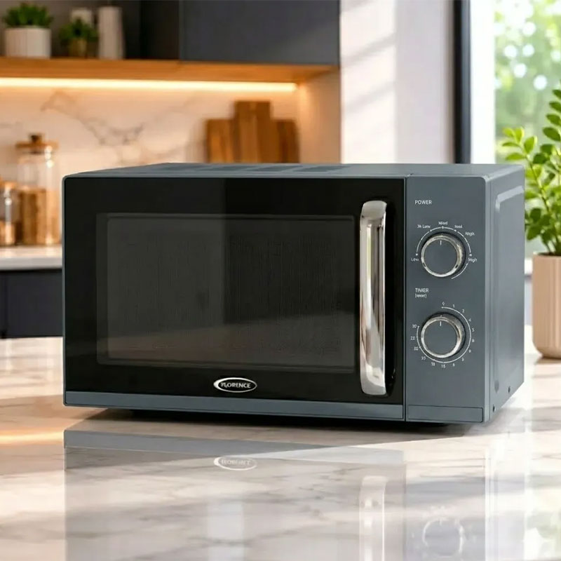 Micro-Onde FLORENCE HK468 20 Litres 700W - Gris - Image 2