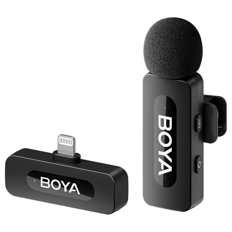 Microphone sans fil Lightning BOYA Wireless BY-V1 - Noir