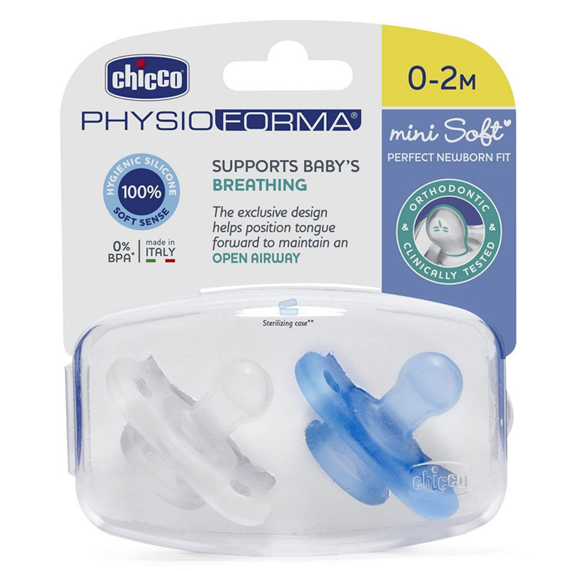 Micro Sucette CHICCO 0-2M - Bleu - Image 2