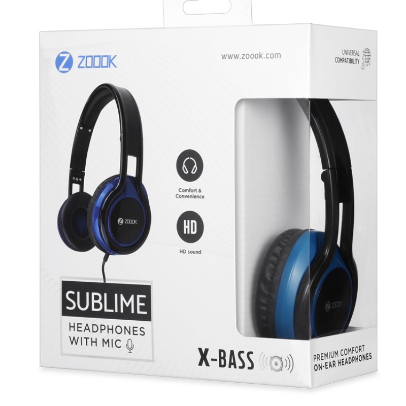 Micro Casque Filaire ZOOOK Sublime - Noir & Bleu - Image 3