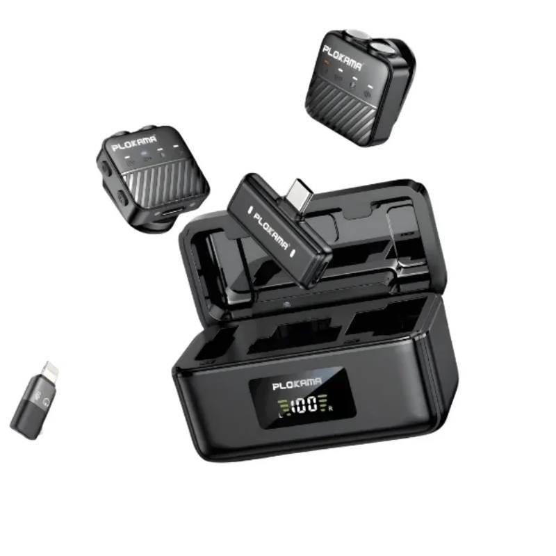 Micro Cravate  PLOKAMA VM-80 Sans Fil Double - Noir