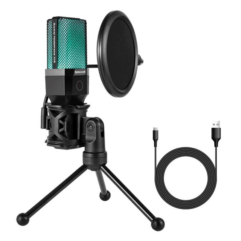 Microphone Filaire Gaming REDRAGON Adne GM212 RGB - Noir - Image 2