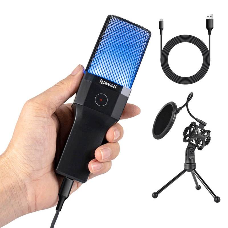 Microphone Filaire Gaming REDRAGON Adne GM212 RGB - Noir - Image 5