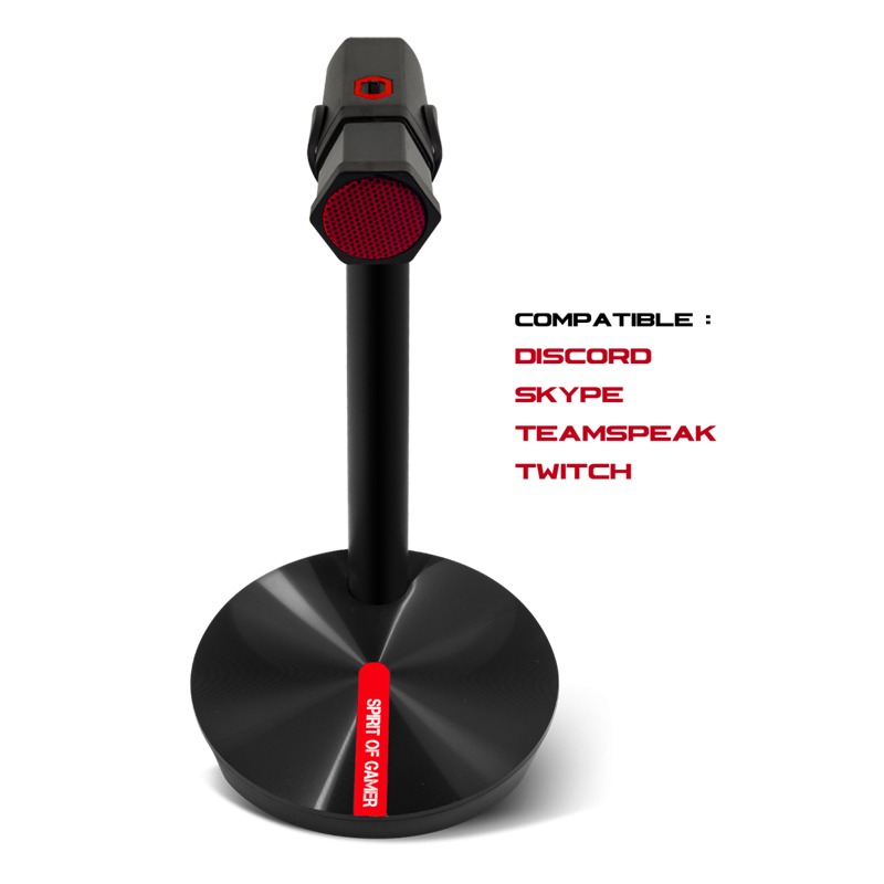 Microphone Gamer Filaire SPIRIT OF GAMER Eko - Noir&Rouge - Image 4