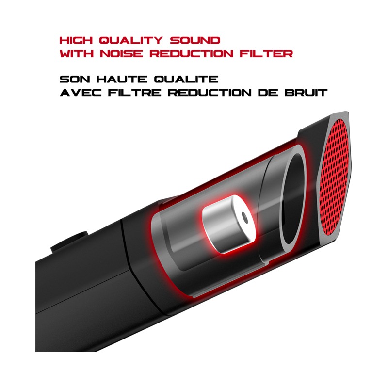 Microphone Gamer Filaire SPIRIT OF GAMER Eko - Noir&Rouge - Image 6