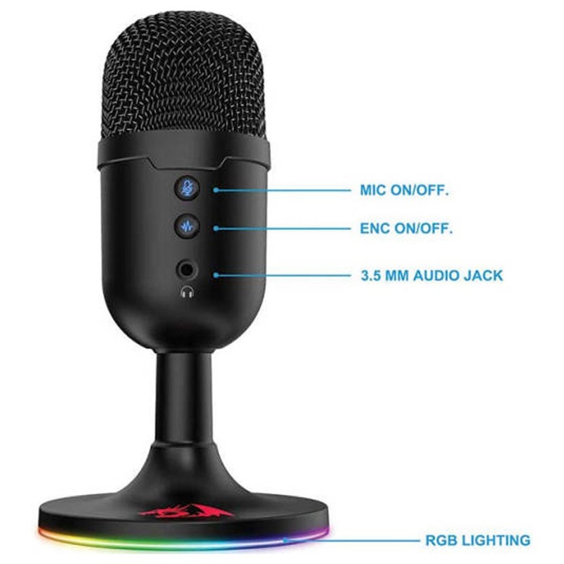Microphone Gamer Filaire REDRAGON Puslar GM303 - Noir - Image 3