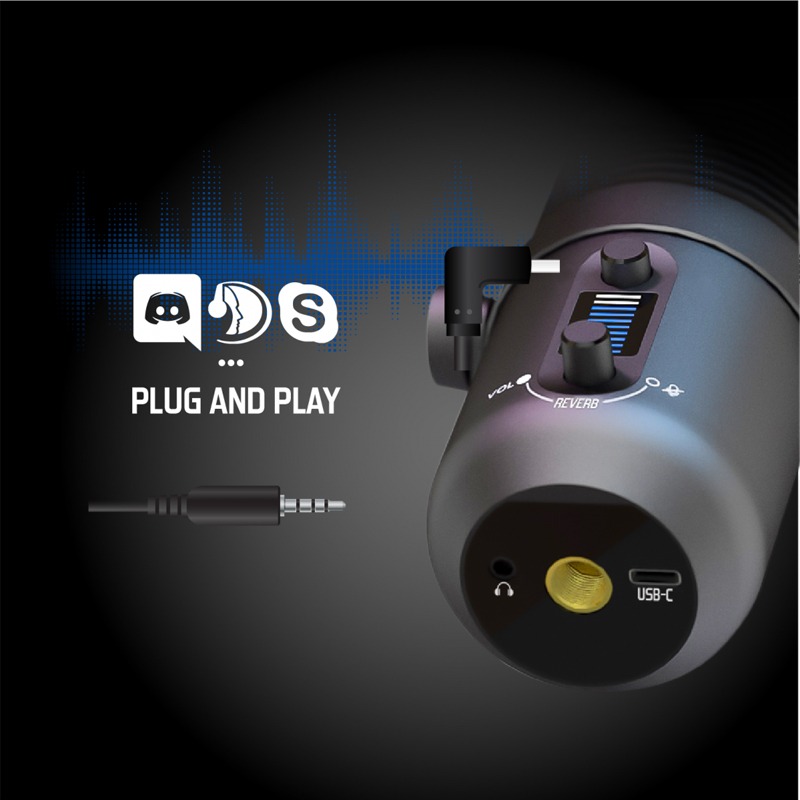 Microphone Gamer SPIRIT OF GAMER EKO900 Double Directivité RGB - Noir - Image 4