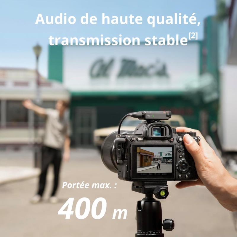 Microphone sans fil DJI Micro Cravate 2TX +1RX + Etui De Chargement - Noir - Image 6