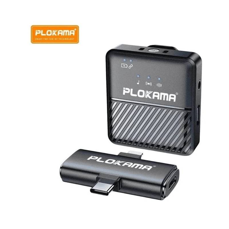 Microphone Cravate PLOKAMA VM-50 Sans Fil Type-C/Lightning - Noir