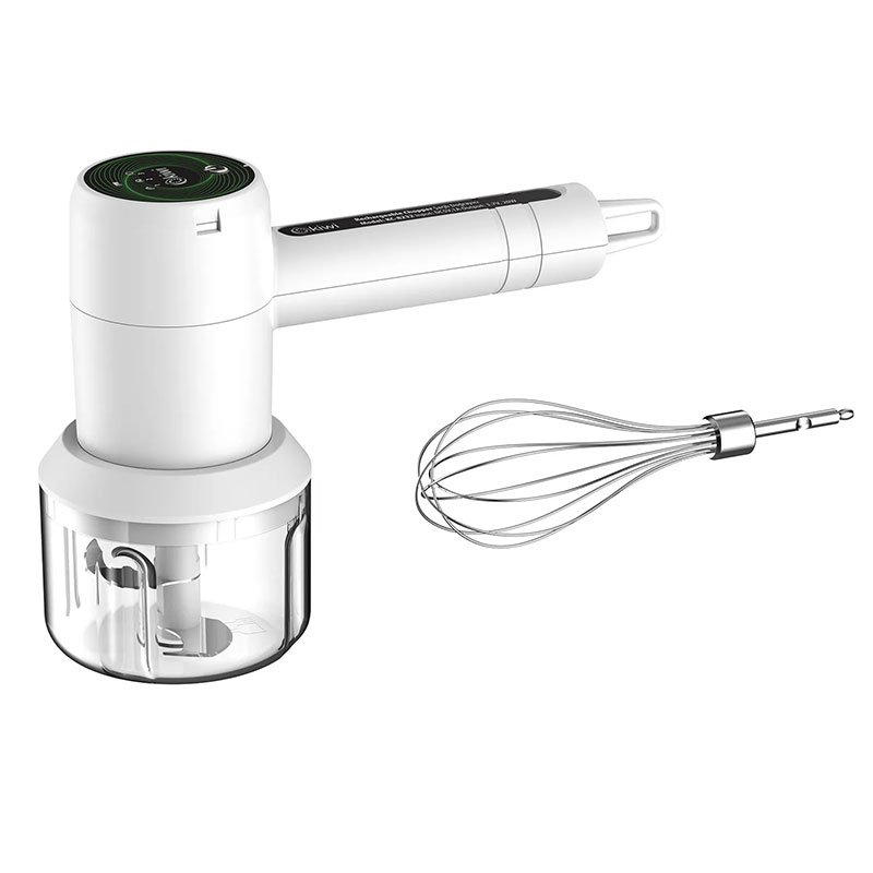 Mixeur Hachoir 2 Rechargeable KIWI KC-8232 200ml - Blanc - Image 3