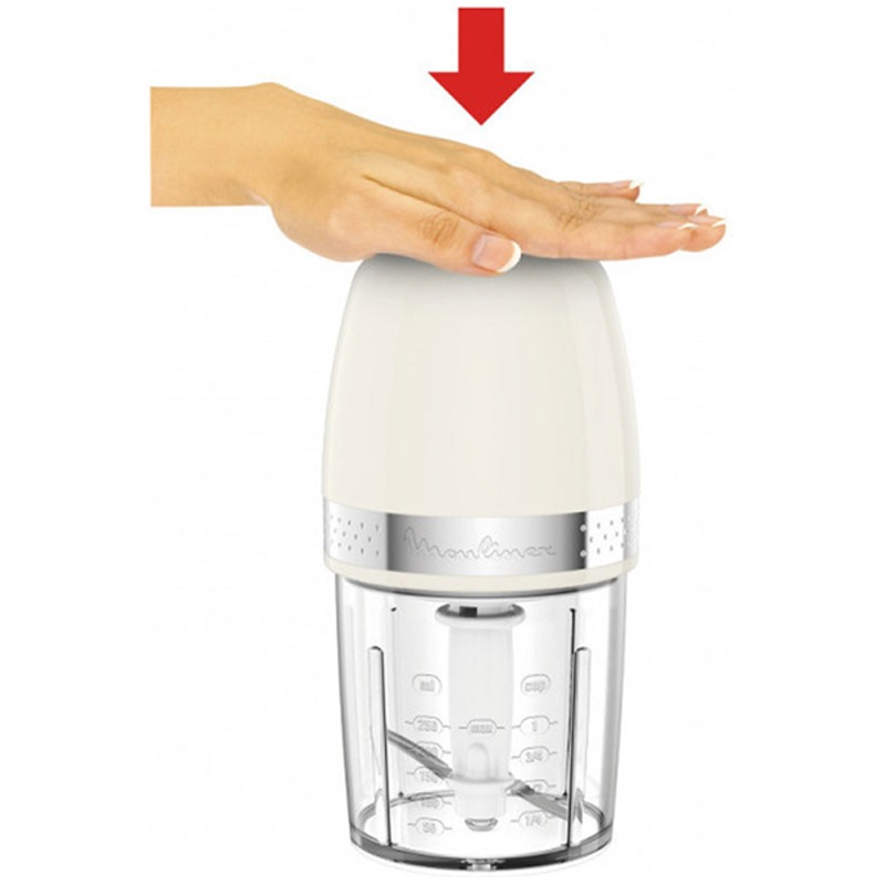 Mini Hachoir Électrique MOULINEX DJ360A10 350W - Blanc - Image 3