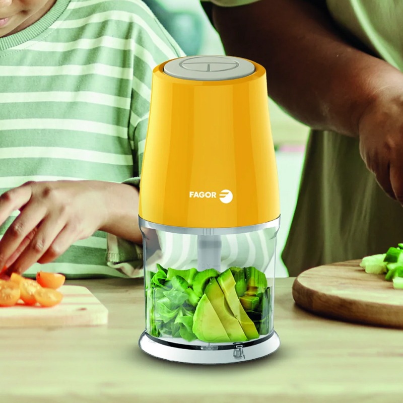 Mini Hachoir FAGOR FGH36 100W 360ml - Jaune - Image 5