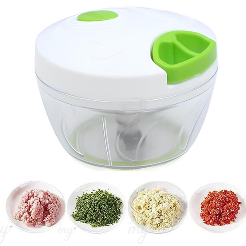 Mini Hachoir Manuel Avec Corde 400ml - Blanc - Image 3