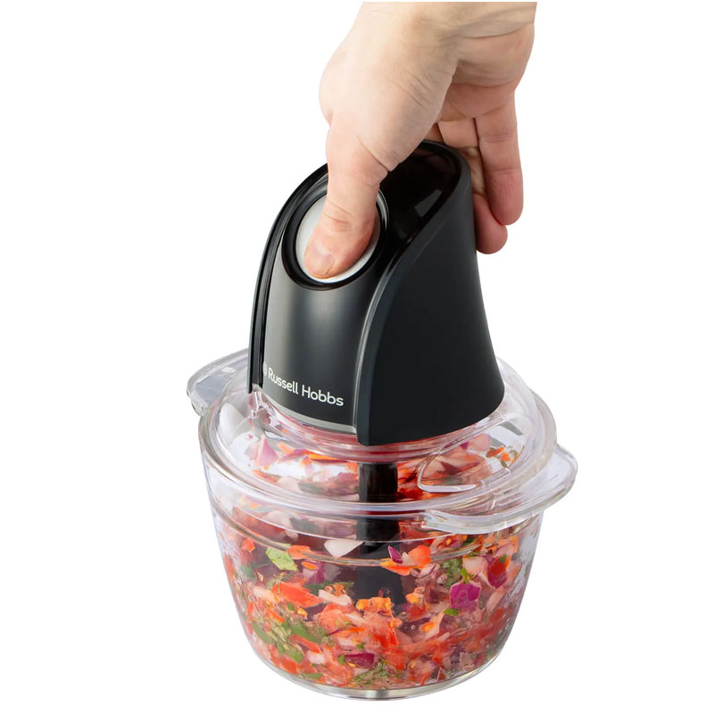 Mini Hachoir Électrique RUSSELL HOBBS Matte Charcoal 27131-56 200Watts - Noir - Image 4