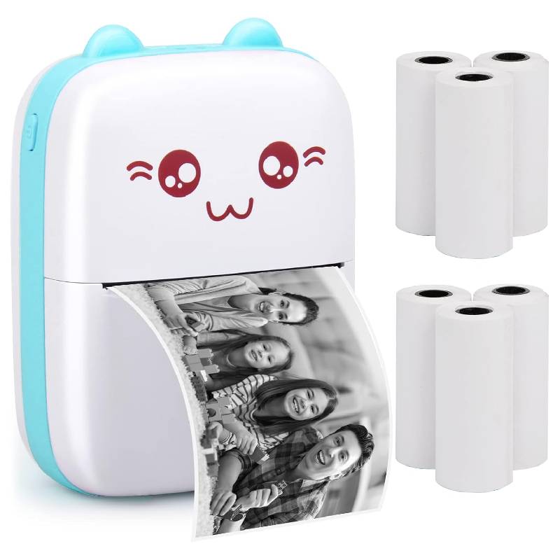 Mini Imprimante Portable Thermique BT-INSTANT - Bleu