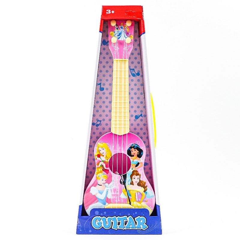Mini Guitare Ukulélé Pour Enfant Disney Princesses - Rose