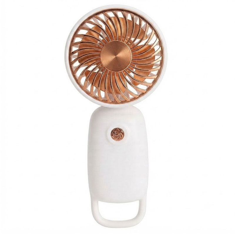 Mini ventilateur à main Rechargeable - Marron&Blanc