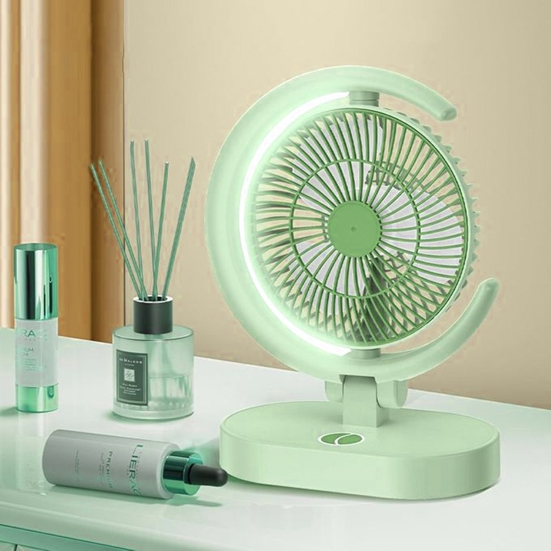 Mini Ventilateur de bureau Rechargeable SM-FAN - Vert - Image 2
