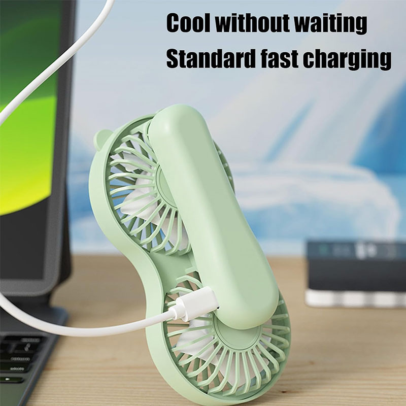 Mini Ventilateur RY-2502 Fan USB - Rose - Image 3