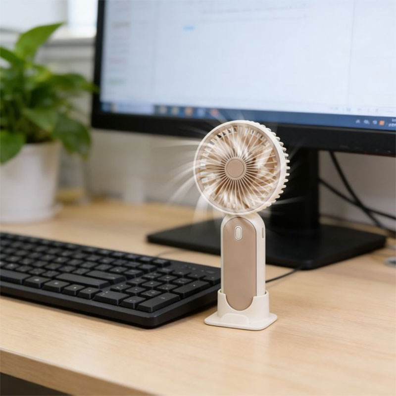 Mini ventilateur à main Rechargeable USB - Rose - Image 2