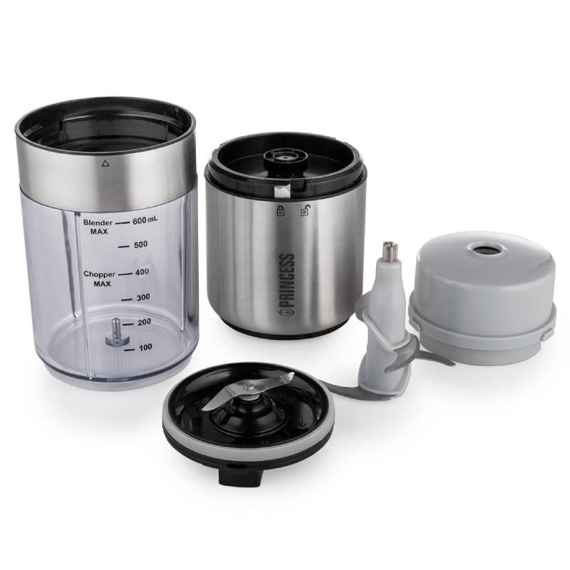 Mini Hachoir & Blender PRINCESS 221080 350W - Inox - Image 4