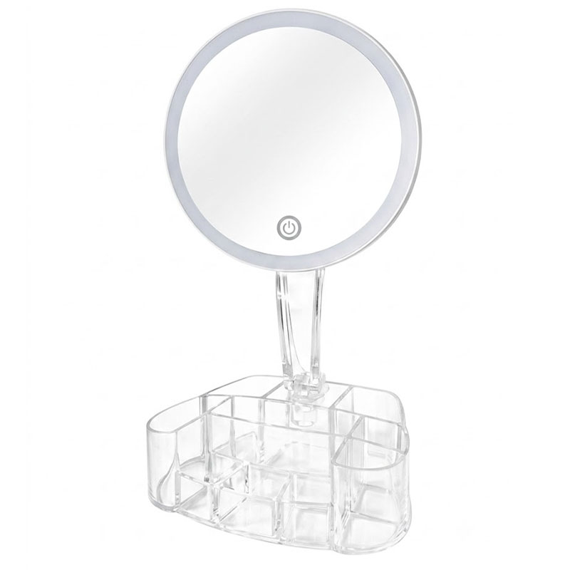 Miroir Cosmétique HH098 Avec Compartiments 26 LED 90°