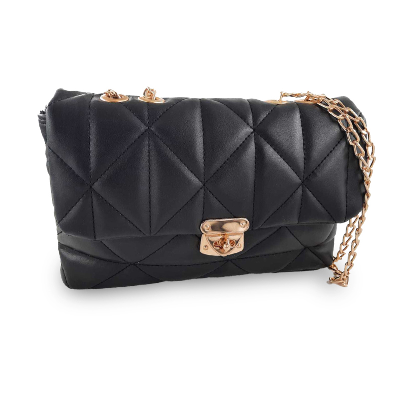 Sac Bandoulière MODALINE MISHKA avec Chaine - Noir