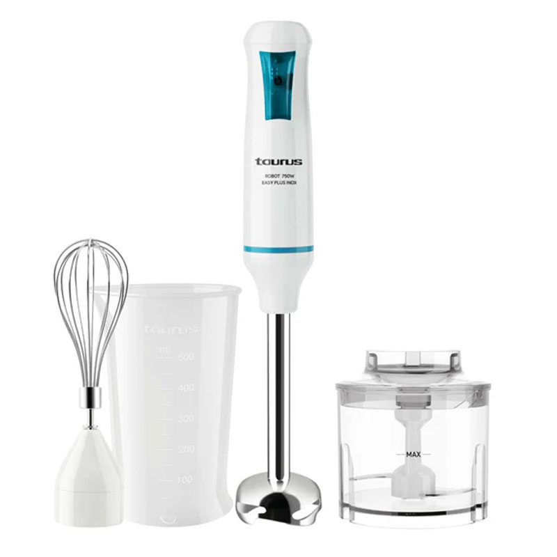 Mixeur Multifonction 3EN1 TAURUS Easy Plus 916402000 750W - Blanc